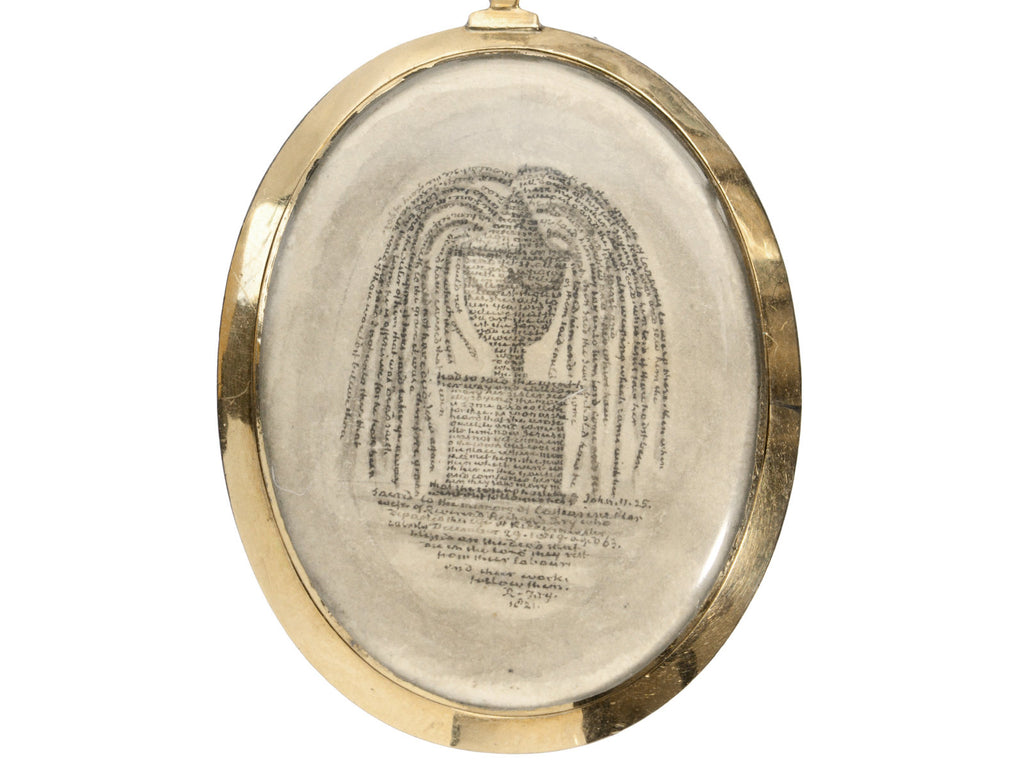 c1820 Mourning Pendant (on white background)