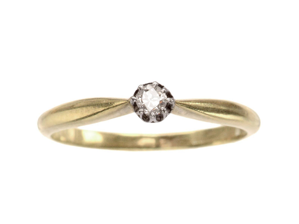 1930s 0.05ct Diamond Solitaire (on white background)