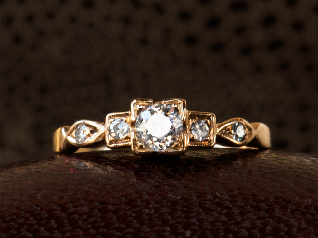 Australian 1930s Diamond Round Cluster Ring – Irene Byrne & Co