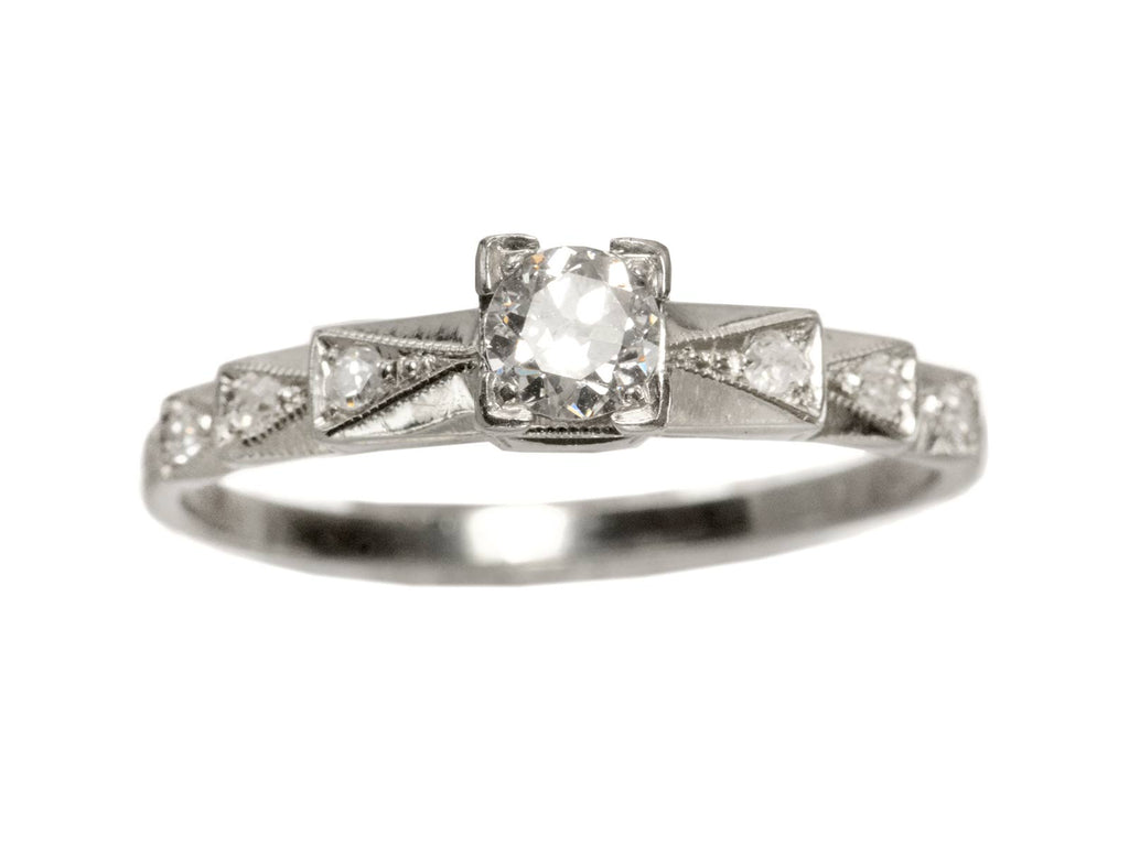 1930s Art Deco 0.20ct Ring (on white background)