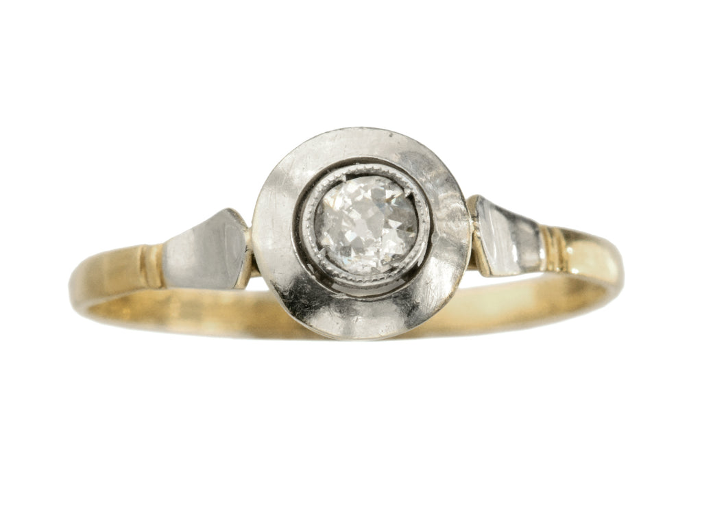 c1915 0.20ct Bezel Ring (on white background)