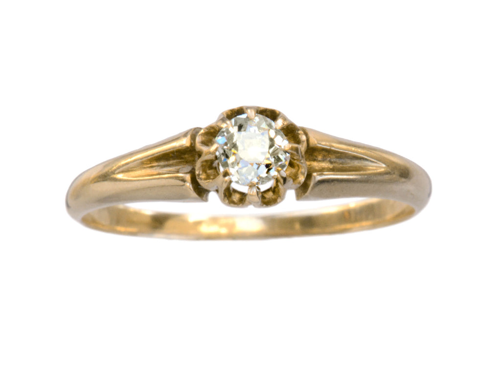 1890s Victorian 0.21ct Ring (on white background)