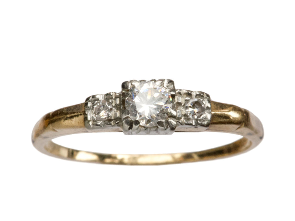1940s 0.23ct Diamond Ring (on white background)