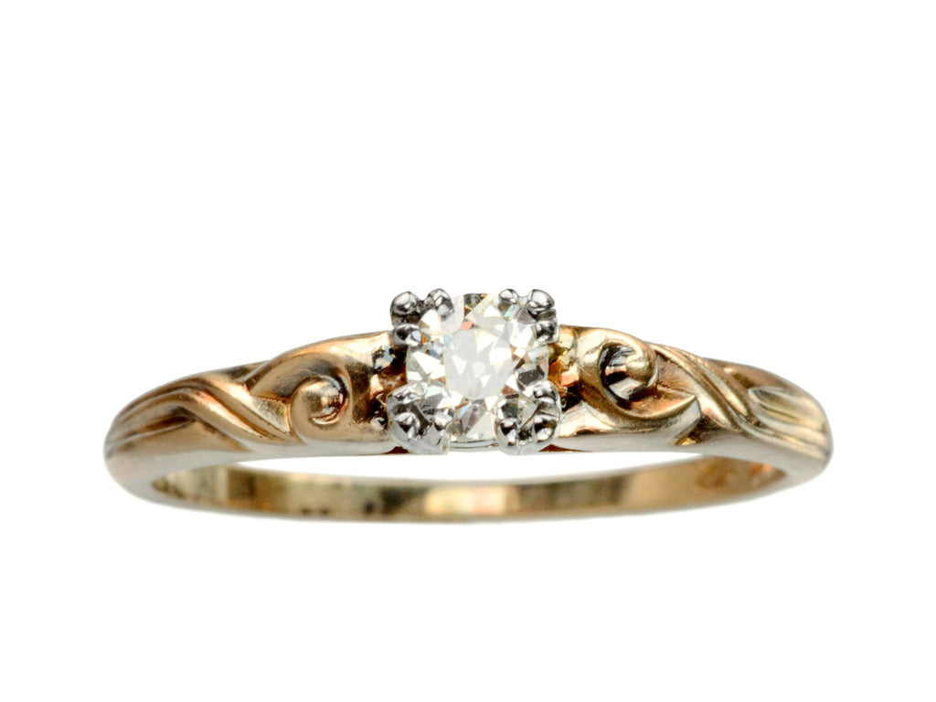 1930-40s 0.24ct Diamond Ring (on white background)