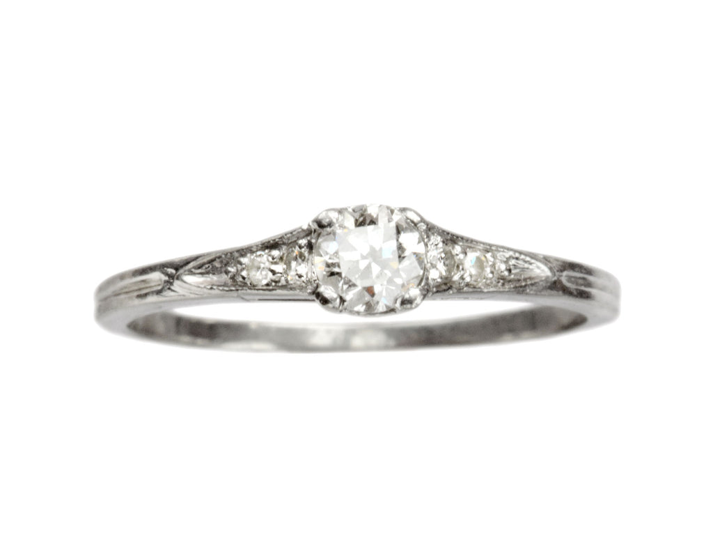 1930s 0.25ct Diamond Ring (on white background)
