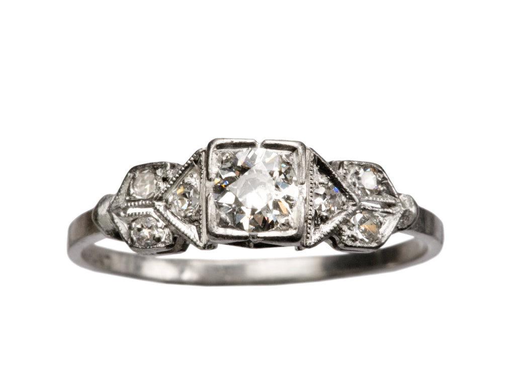 1930s 0.25ct Deco Ring (on white background)