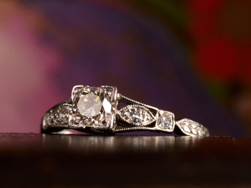 1920s Art Deco 0.25ct Diamond Engagement Ring
