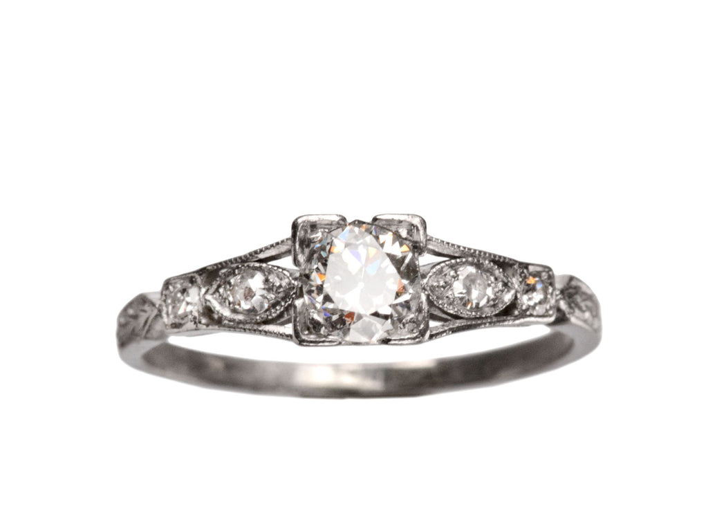 1920s Deco 0.25ct Ring (on white background)