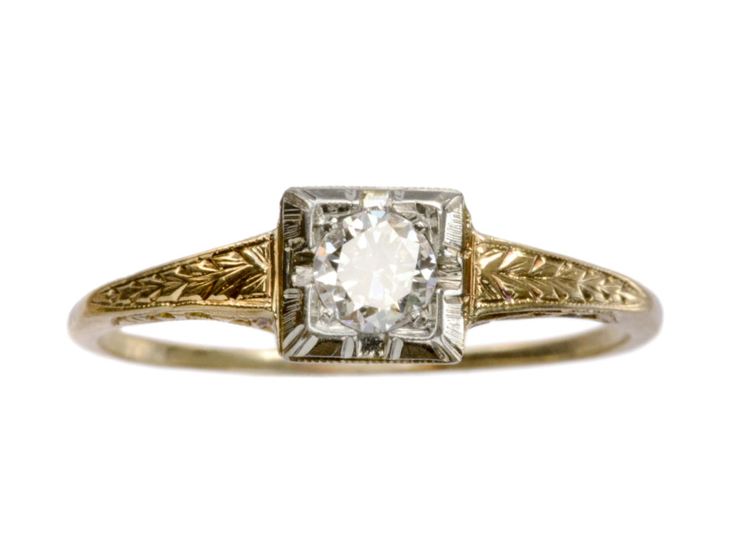 1920s Deco 0.26ct Ring (on white background)