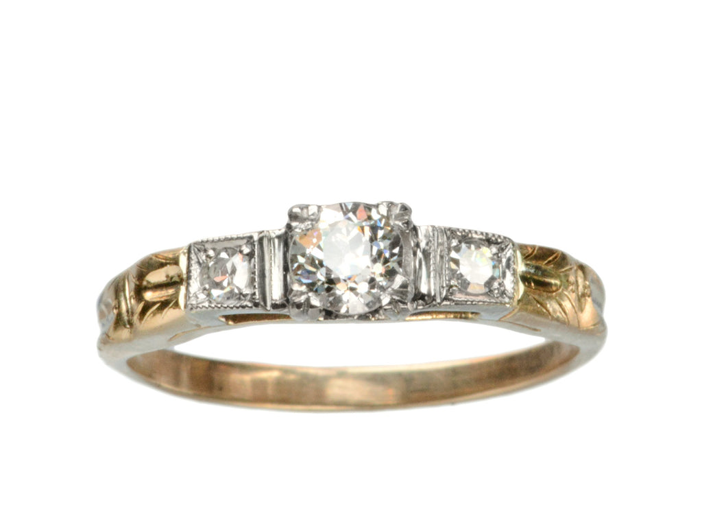 1930s Art Deco 0.30ct Ring (on white background)