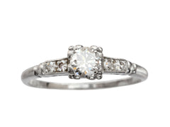 1930s Art Deco 0.30ct Engagement Ring