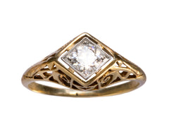 1920s Filigree 0.33ct Diamond Ring