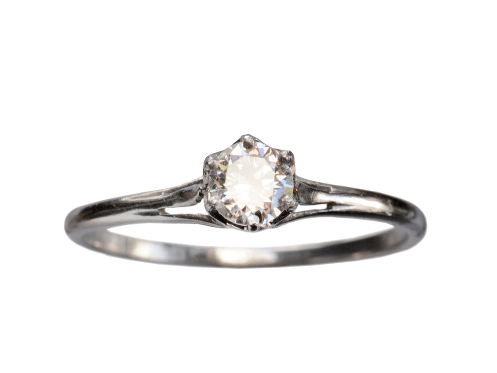 1920s 0.33ct Diamond Ring (on white background)