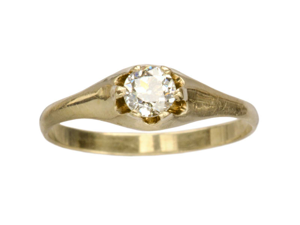 1900s 0.34ct Diamond Ring (on white background)