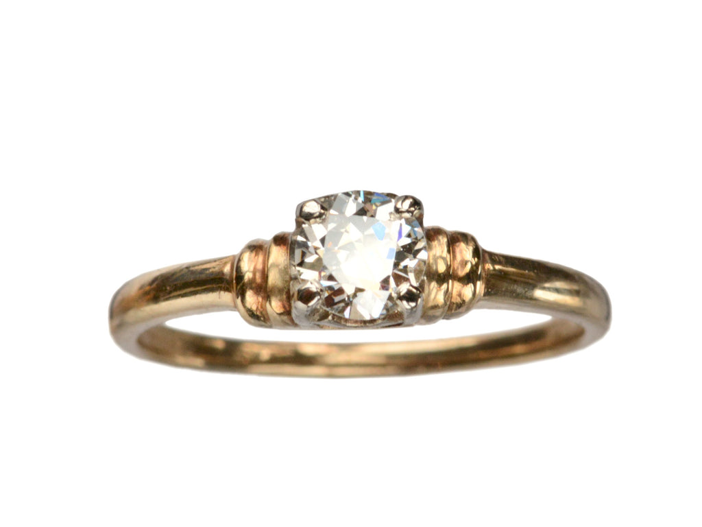 1940s 0.35ct Diamond Ring (on white background)
