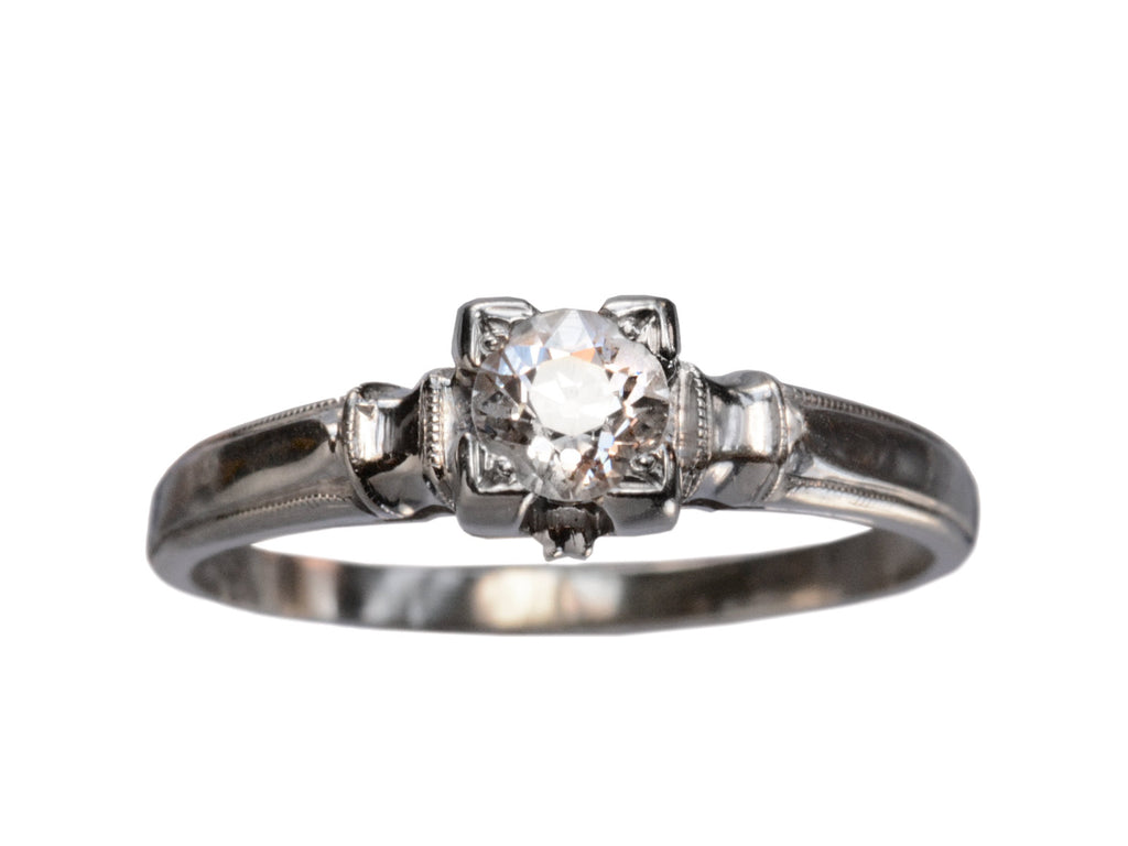1930-40s 0.35ct Diamond Ring (on white background)