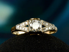 1930s Deco 0.35ct Diamond Ring (detail)