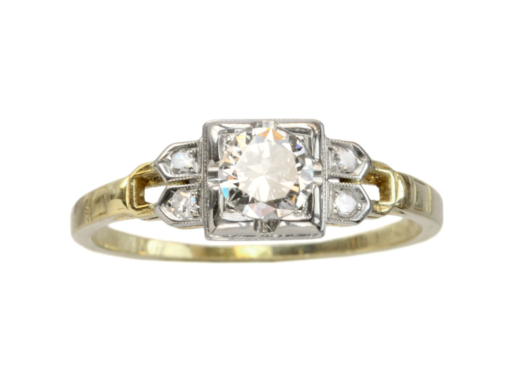 1930s Deco 0.37ct Ring (on white background)