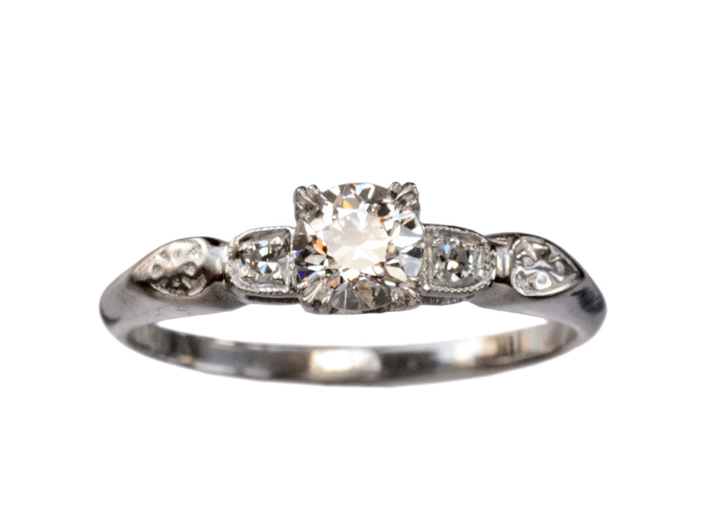 1930s 0.40ct Diamond Ring (on white background)