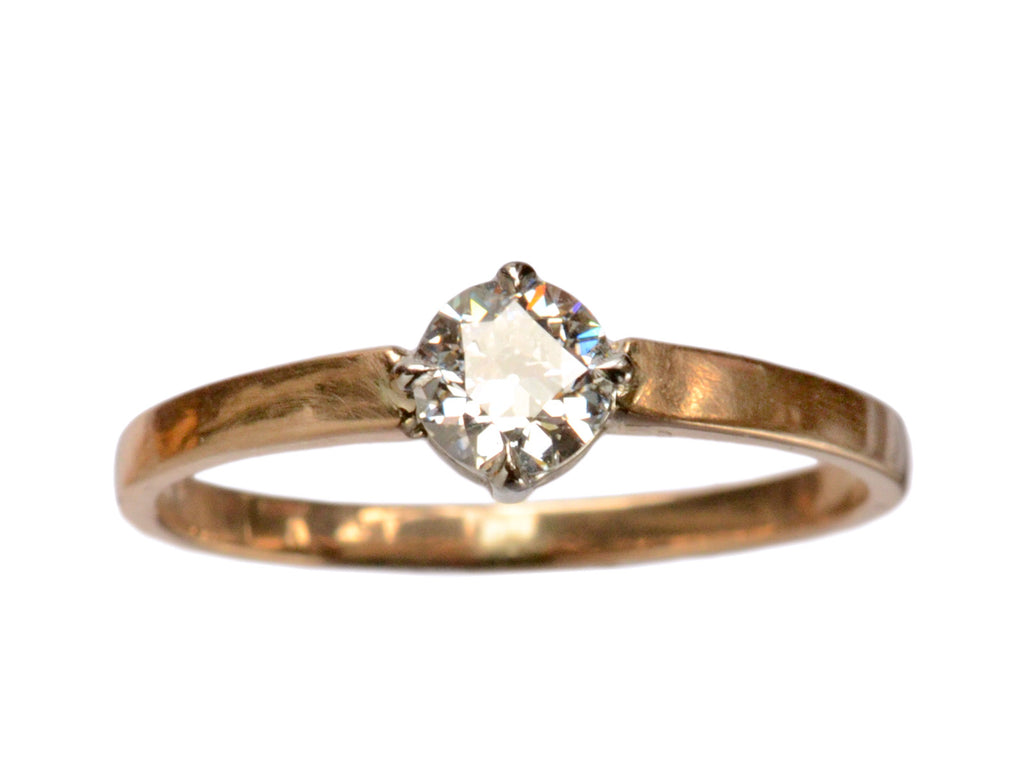 1910s 0.40ct Diamond Ring, 18K (on white background)