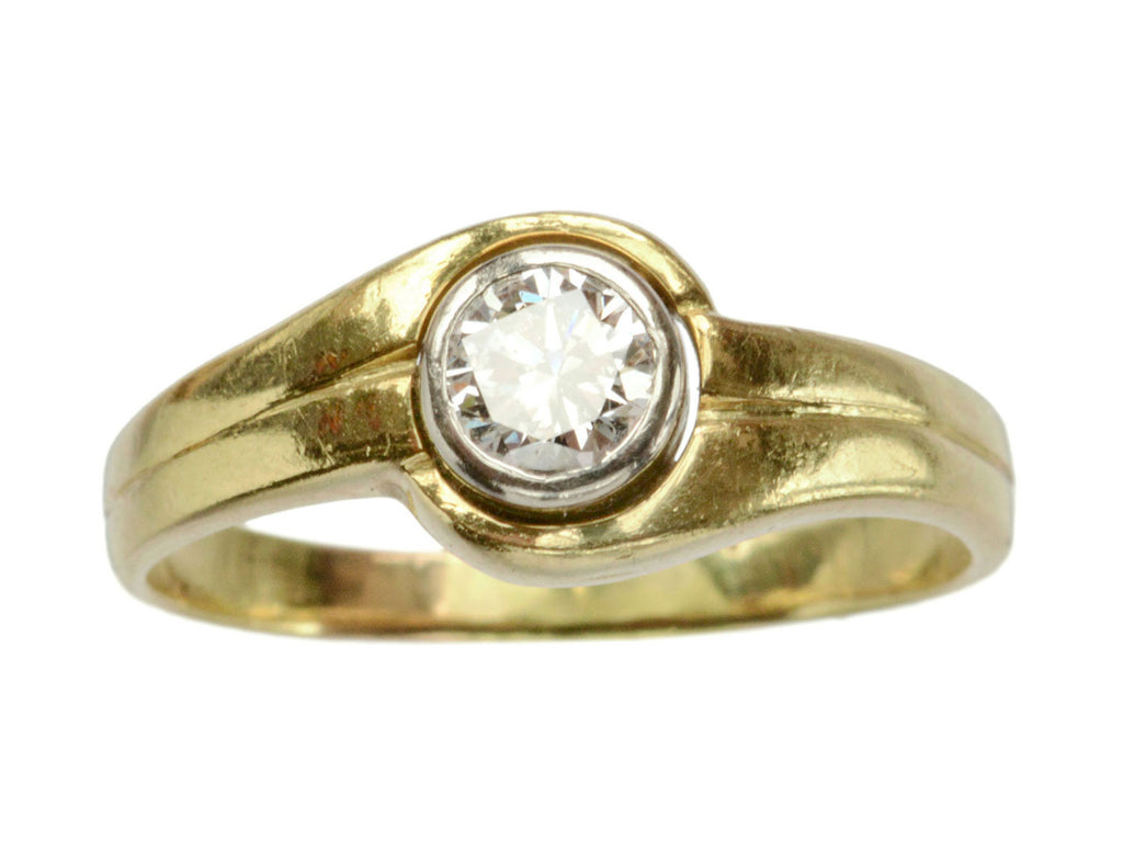 1940s 0.40ct Diamond Ring (on white background)