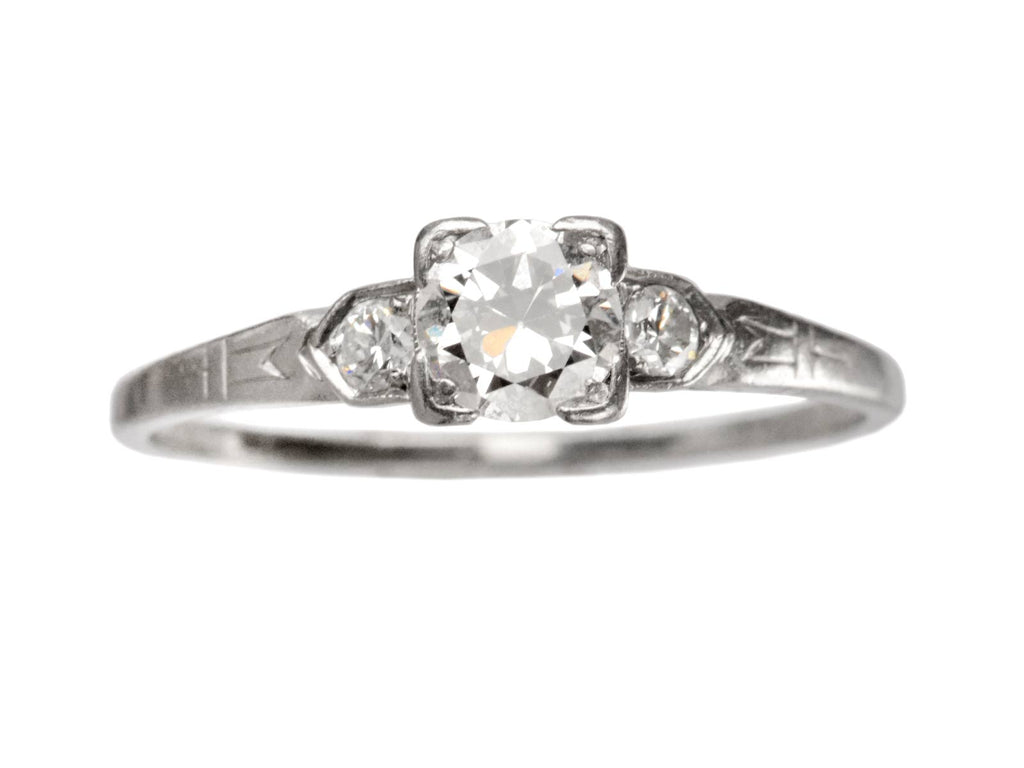 c1935 Deco 0.40ct Ring (on white background)