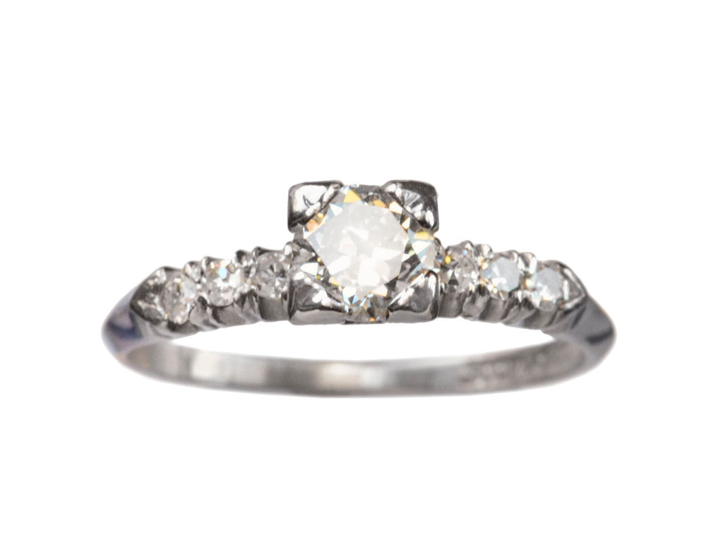 1940s 0.40ct Diamond Ring (on white background)