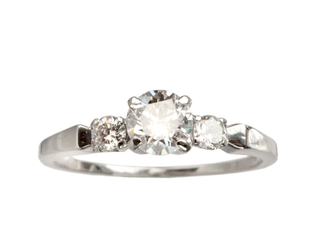 1940-50s 0.42ct Diamond Ring (on white background)