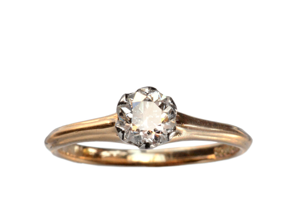 1900s 0.42ct Diamond Ring (on white background)