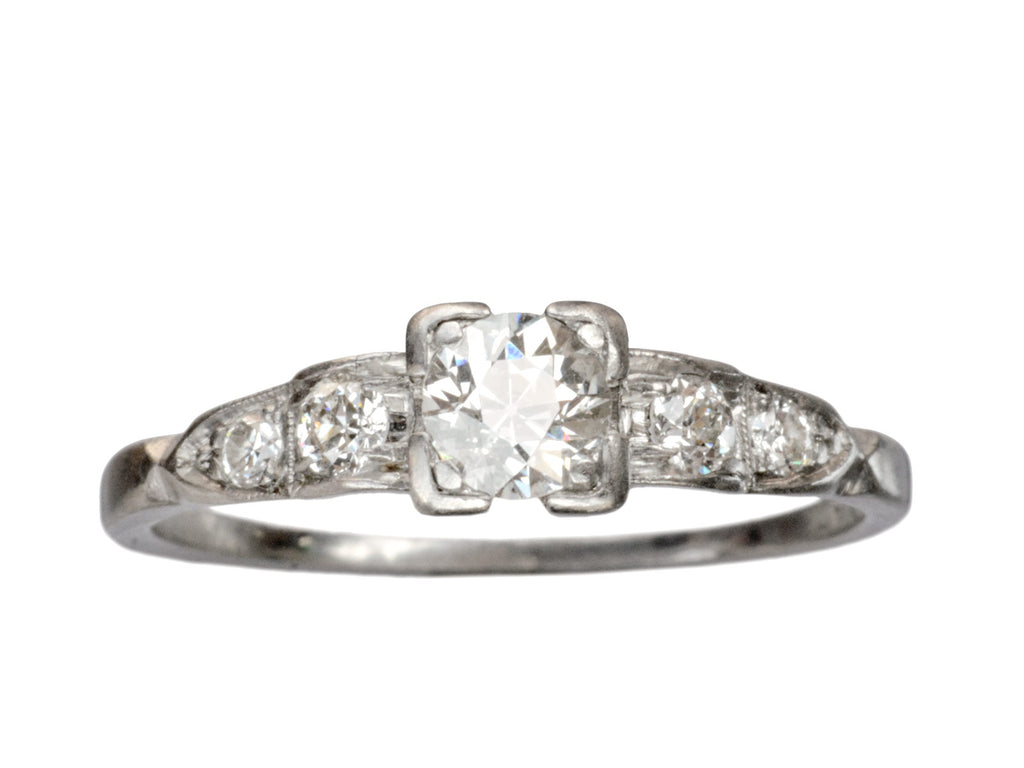 1930s Deco 0.43ct Ring (on white background)