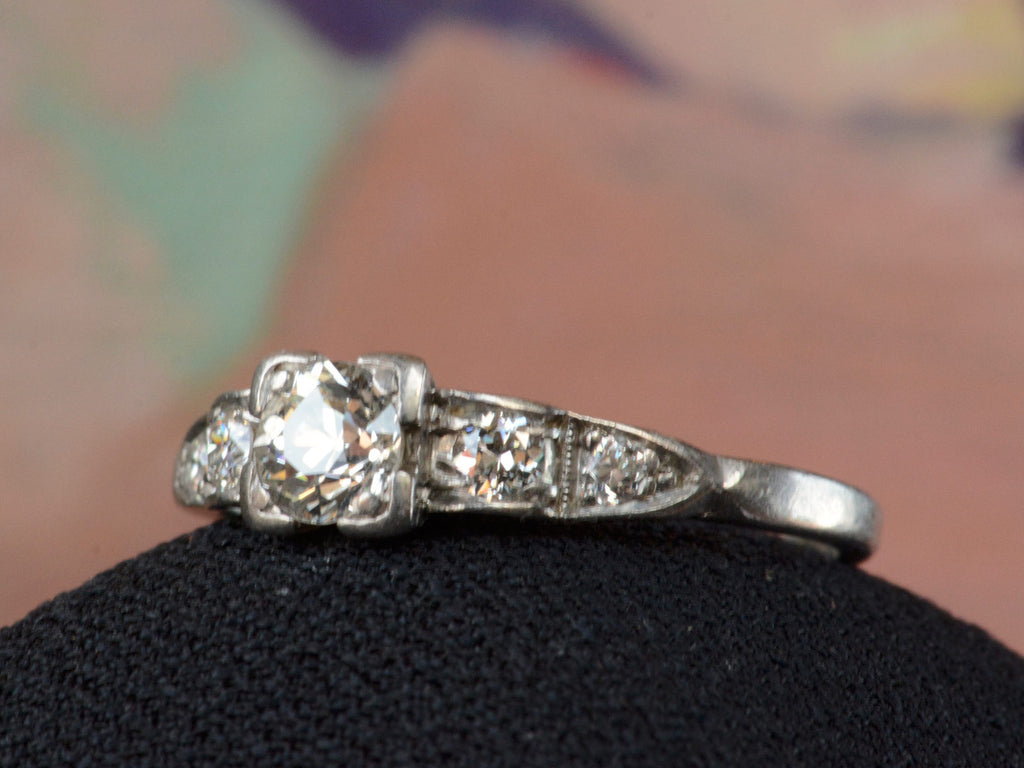 1930s Deco 0.43ct Diamond Engagement Ring