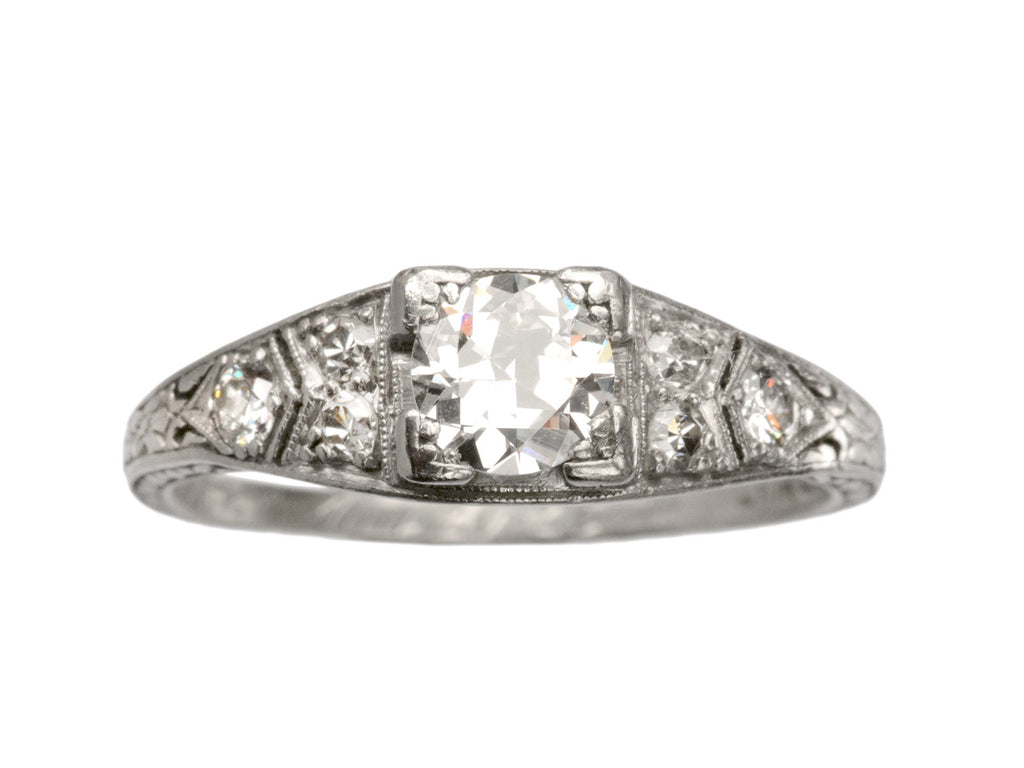 1926 Art Deco 0.44ct Ring (on white background)
