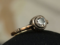 1920s Art Deco 0.45ct Diamond Ring (left side view)