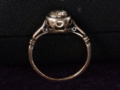 1920s Art Deco 0.45ct Diamond Ring (profile view)