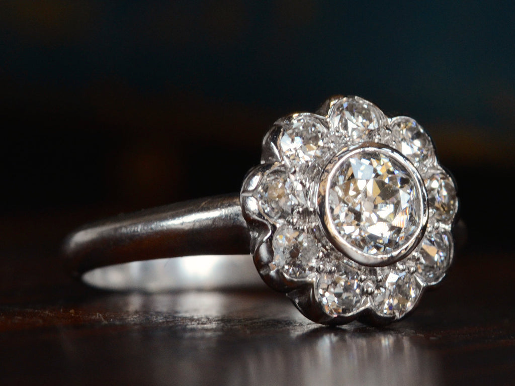 1910s Diamond Cluster/ Daisy Ring