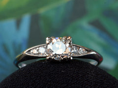 1930s Art Deco 0.46ct Diamond Engagement Ring