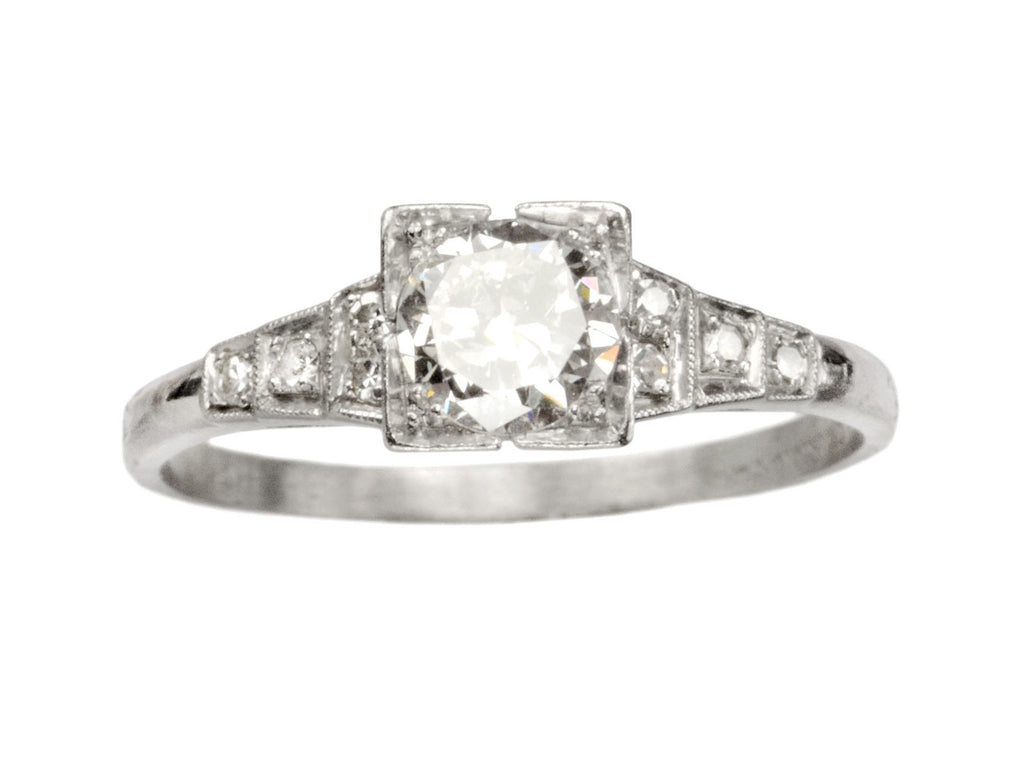 1930s Art Deco 0.49ct Ring (on white background)