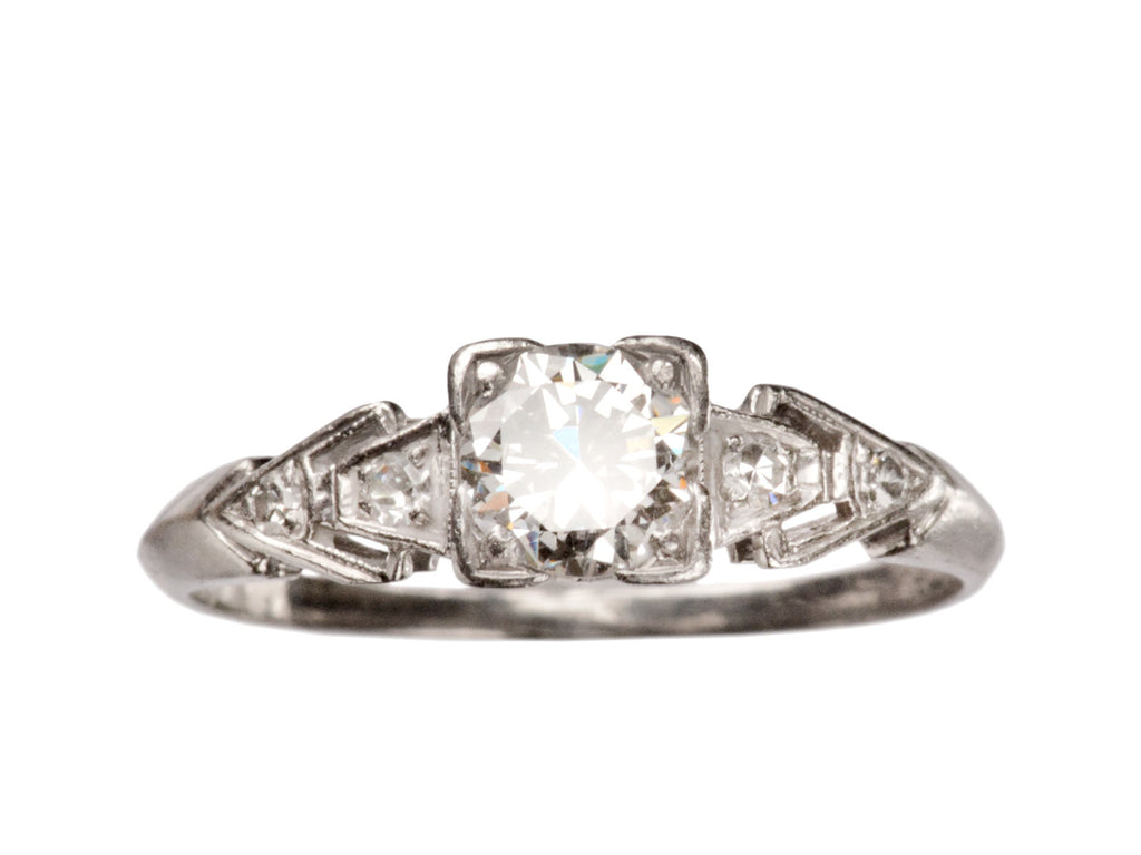 1930s Art Deco 0.51ct Diamond Engagement Ring