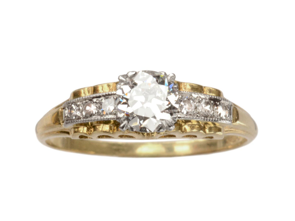 1930s 0.52ct Diamond Ring (on white background)