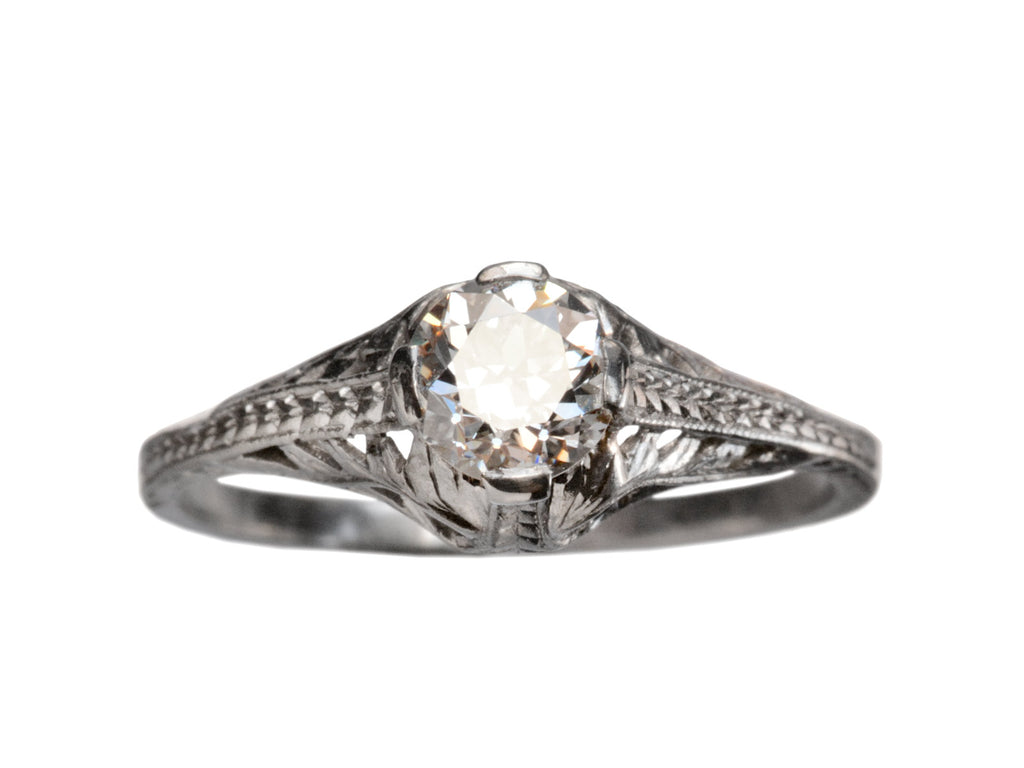 1920s 0.53ct Filigree Ring (on white background)