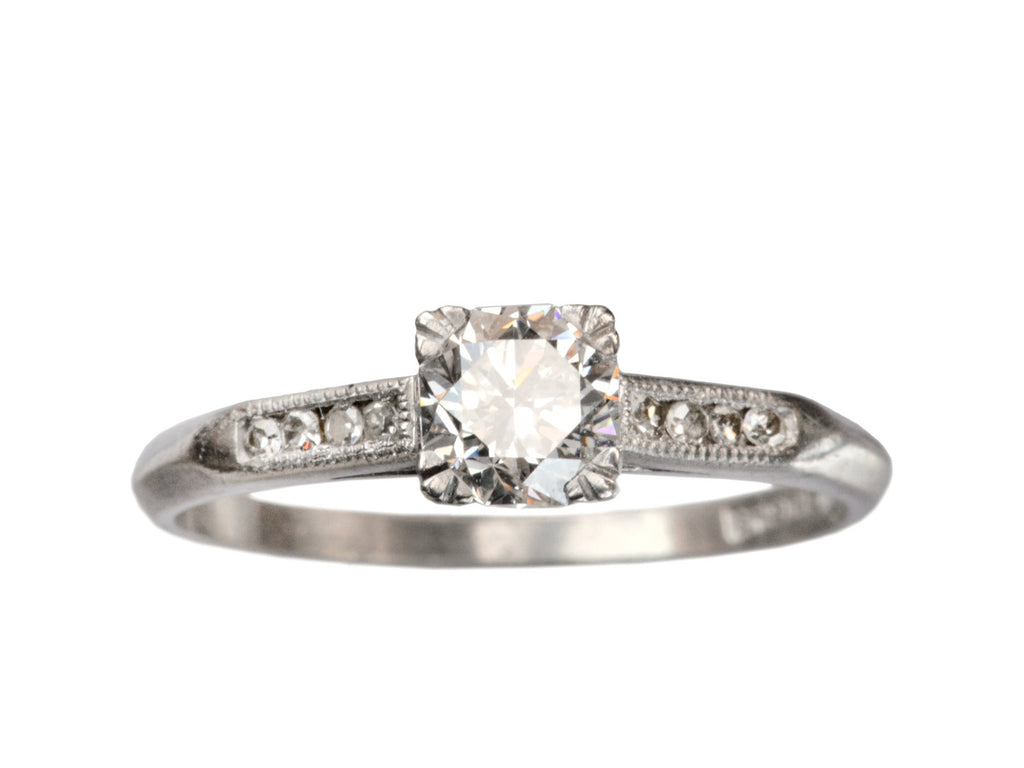 Vintage Deco 0.53ct Ring (on white background)