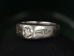 1931 0.54ct Diamond Gypsy Ring
