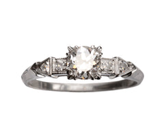 1930s Art Deco 0.55ct Diamond Engagement Ring