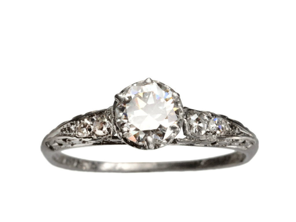 1910s 0.56ct Diamond Ring (on white background)