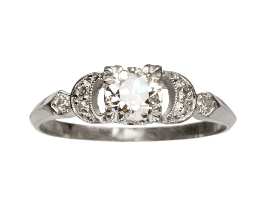 1930s Art Deco 0.56ct Ring (on white background)