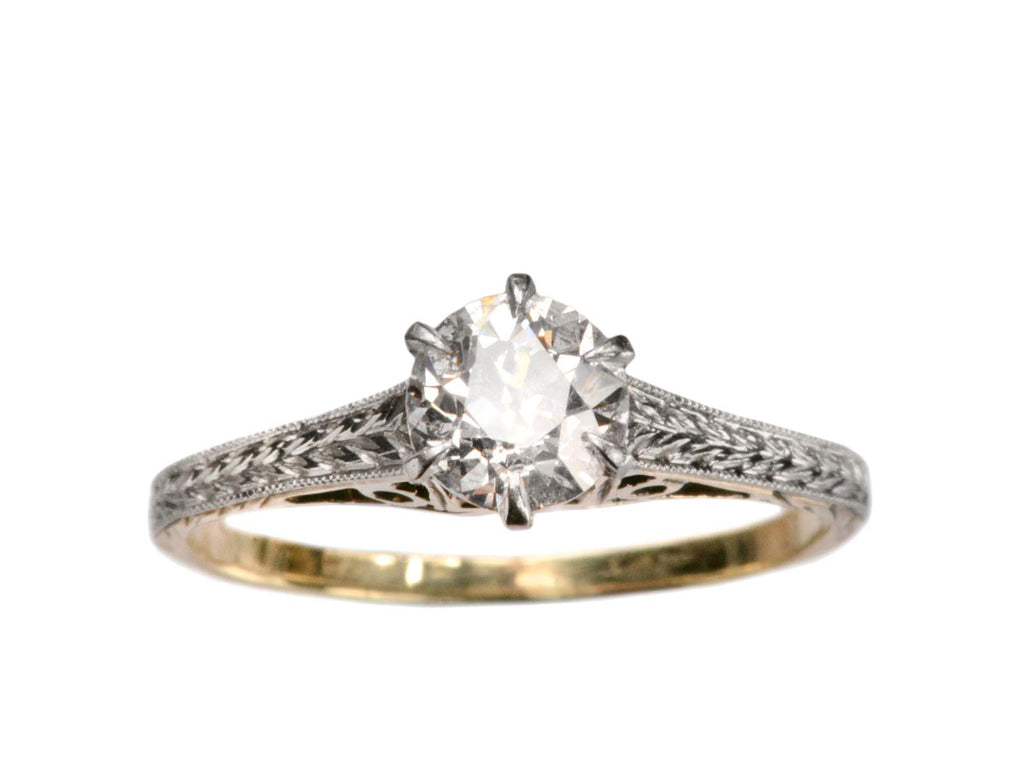 1910s 0.56ct Diamond Ring (on white background)