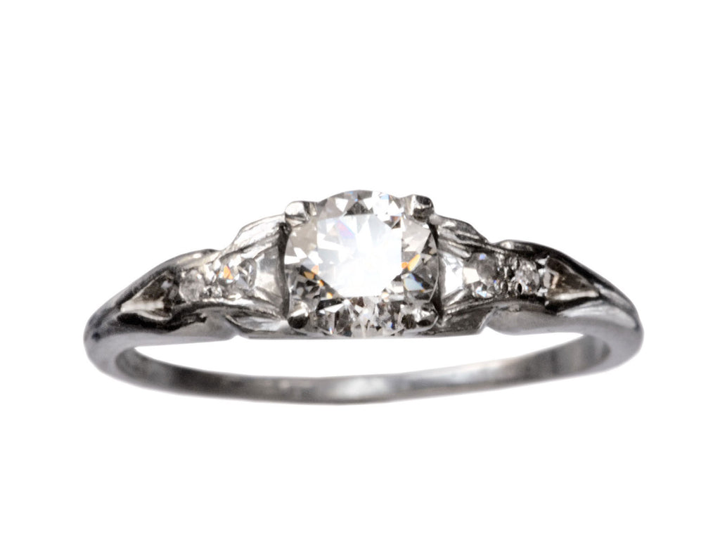 1930s 0.58ct Diamond Ring (on white background)