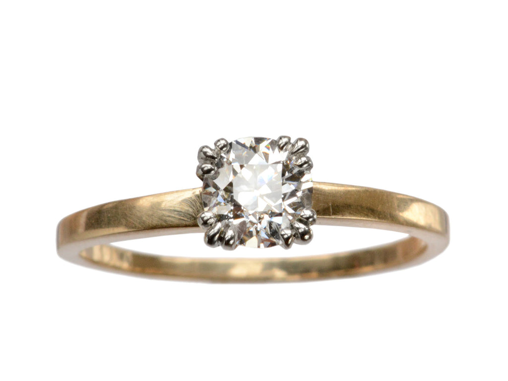 1940s 0.60ct Solitaire Ring (on white background)