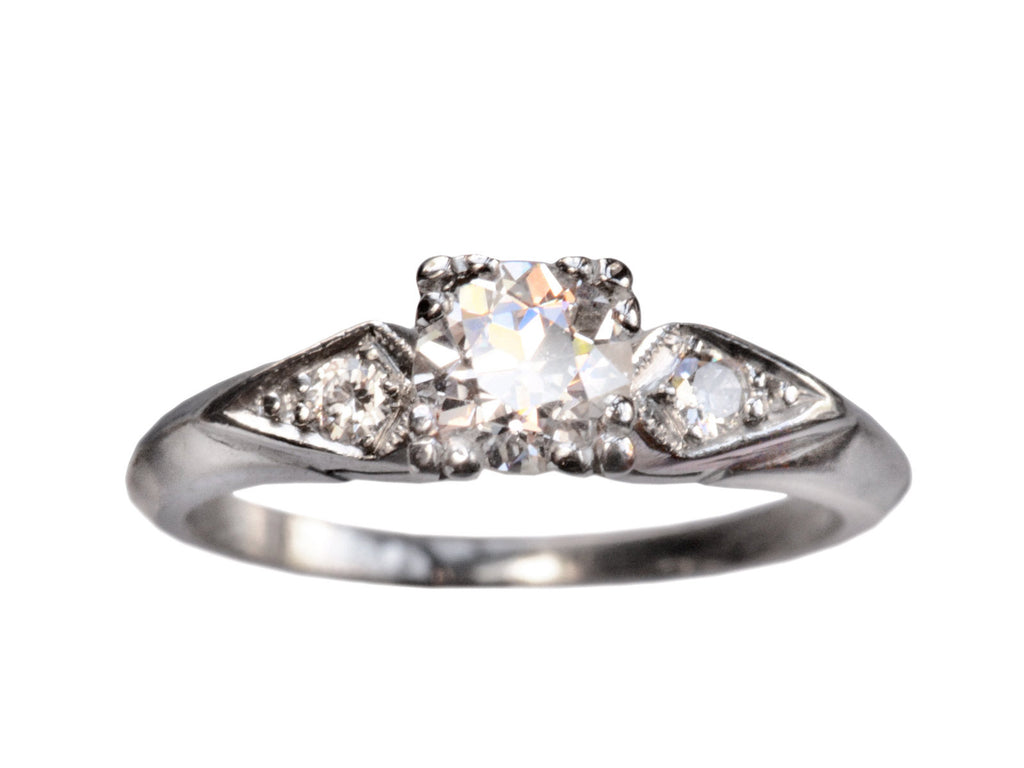 1930s 0.60ct Diamond Ring (on white background)