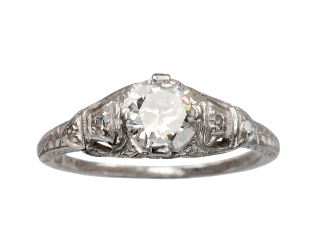 1920s 0.60ct Diamond Ring (on white background)